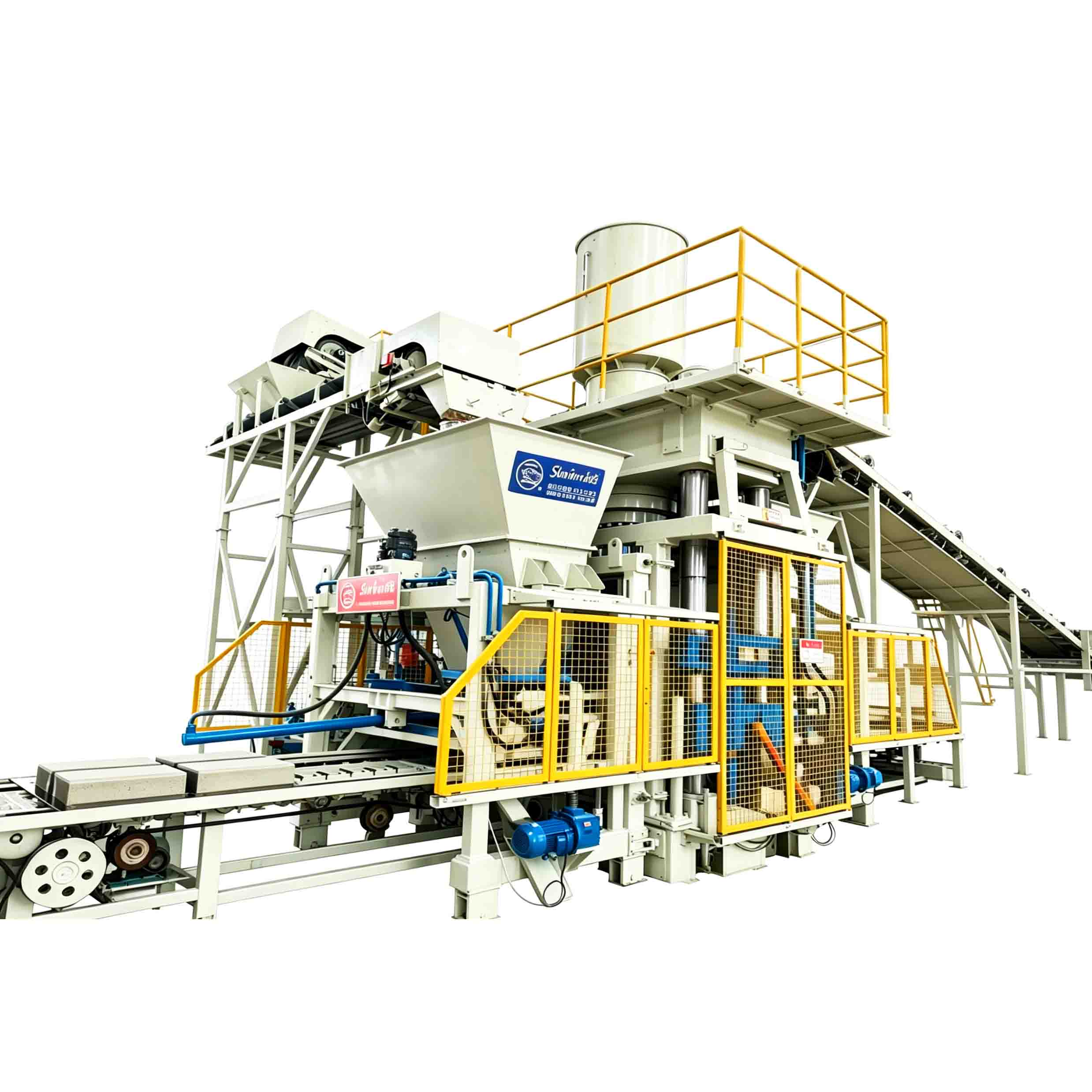 Vollautomatische integrierte Block- und Steinmaschine